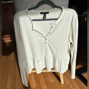 White Forever21 Long Sleeve